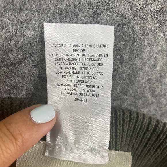 Anthropologie Shorts Small Green Striped Knit Lounge High Rise Saturday Sunday - Picture 7 of 12